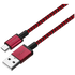 Premio Premio braided Micro USB cable Black/ Red 1.8m