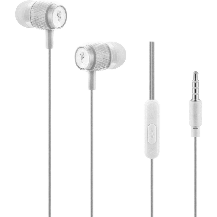 Pro Bass Audio Pro Bass Catalyst series Packaged Aux earphone With Mic- Silver