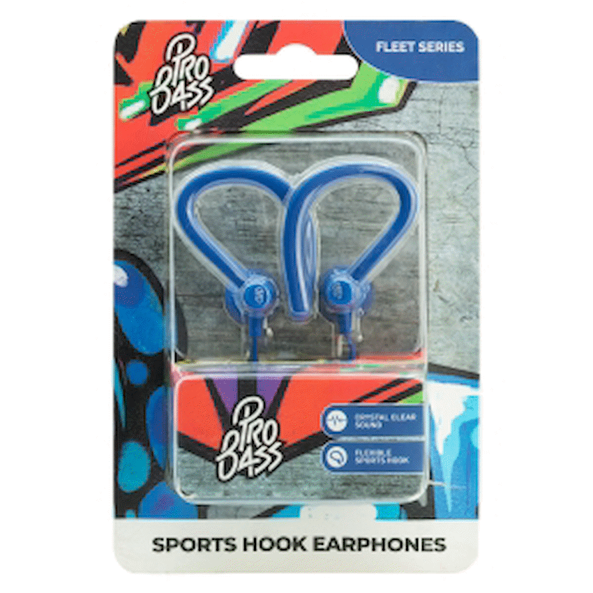 Pro Bass Audio Pro Bass Fleet Series Earphones - Blue