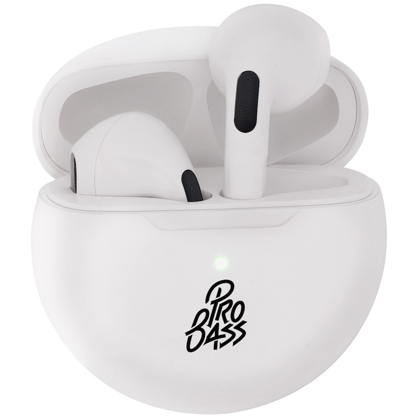 Pro Bass Audio Pro Bass Future Series True Wireless Earphones with Charging Case - White