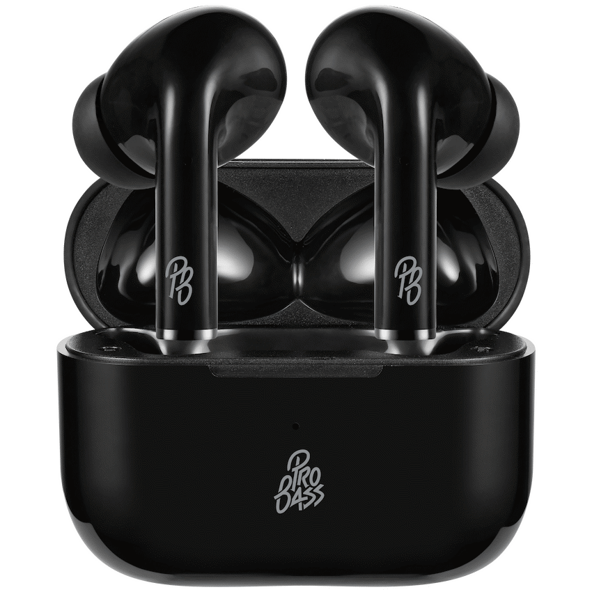 Pro Bass Audio Pro Bass Pulse Buds True Wireless Earphones with Charging Case - Black