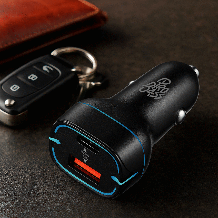 Pro Bass Mobile Accessories Pro Bass AutoPower Series 32w Dual USB and Type-C Car Charger