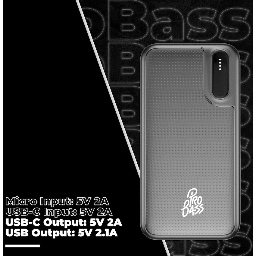 Pro Bass Mobile Accessories Pro Bass ChargeMax Series 20000mAh Power Bank