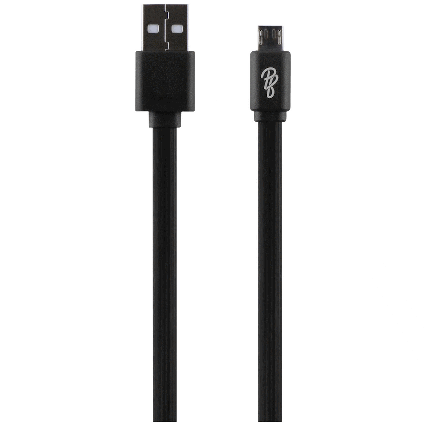 Pro Bass Mobile Accessories Pro Bass Energize Series Packaged Micro USB Cable - Black - 1.2m