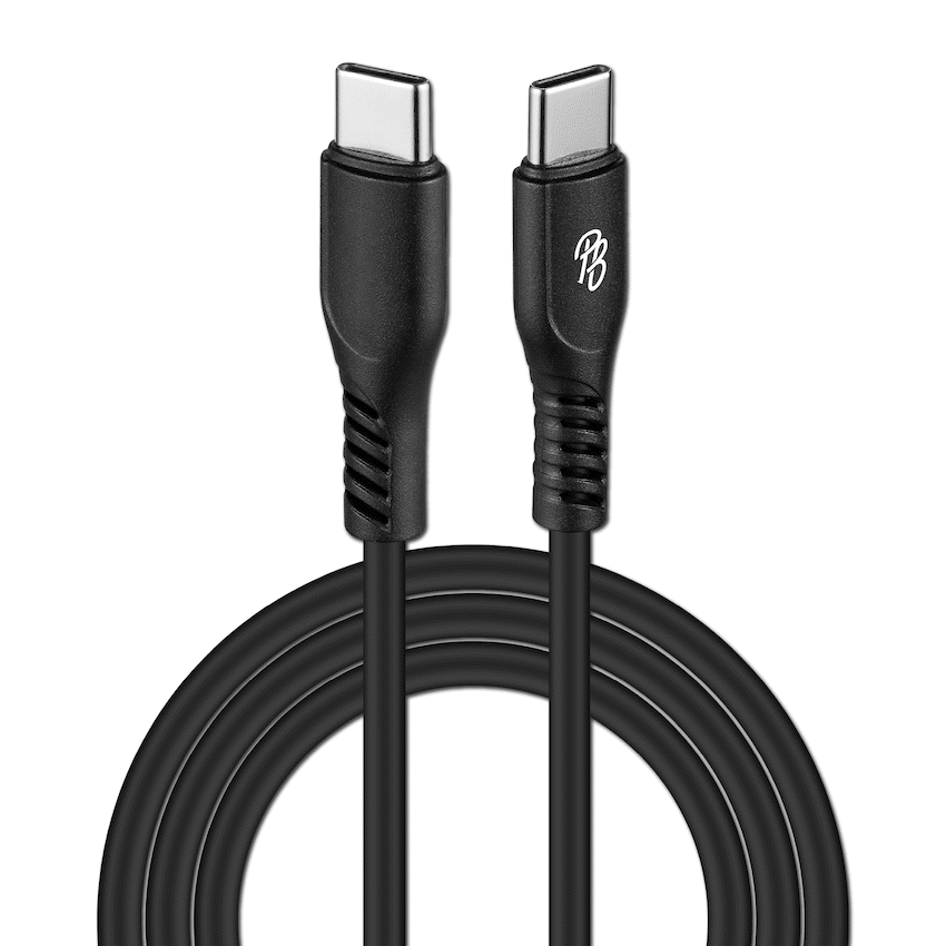 Pro Bass Mobile Accessories Pro Bass Fuse Series 1m Type-C to Type-C Cable - Black