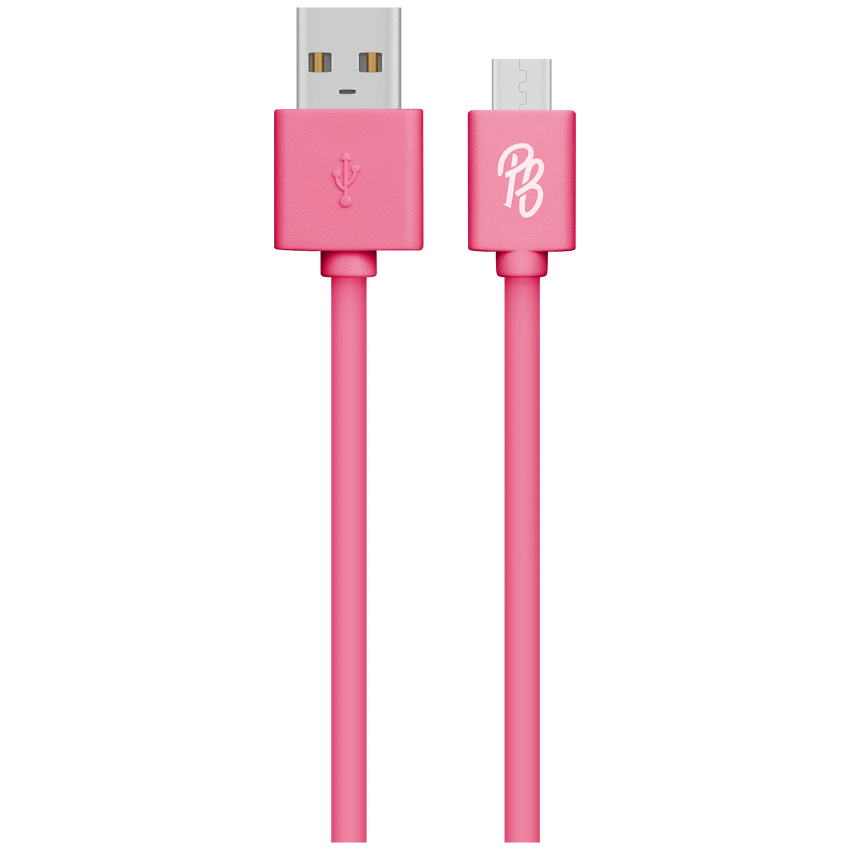 Pro Bass Mobile Accessories Pro Bass Power Series Boxed Round Micro USB Cable - Pink