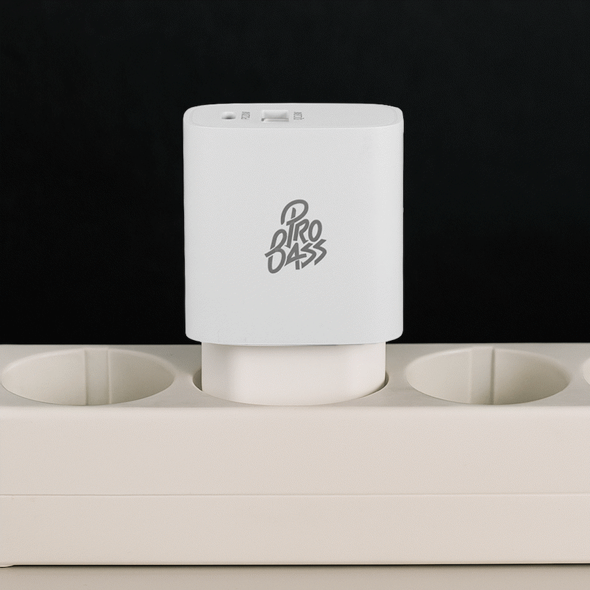 Pro Bass Mobile Accessories Pro Bass Rapidcharge Series 20w+18w Dual USB and Type-C Wall Charger - White