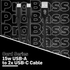 Pro Bass Pro Bass Cord Series 1.2m 15w USB-A to 2x USB-C Braided - Black