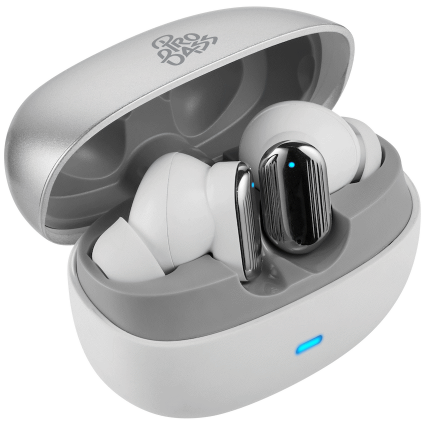 Pro Bass Pro Bass Flex Series TWS Earphone - White + Grey
