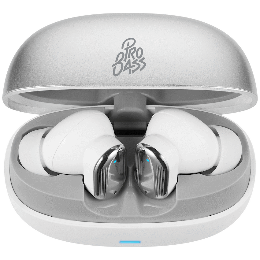 Pro Bass Pro Bass Flex Series TWS Earphone - White + Grey