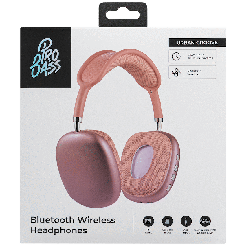 Pro Bass Pro Bass Urban Groove Series Bluetooth Headphones - Orange