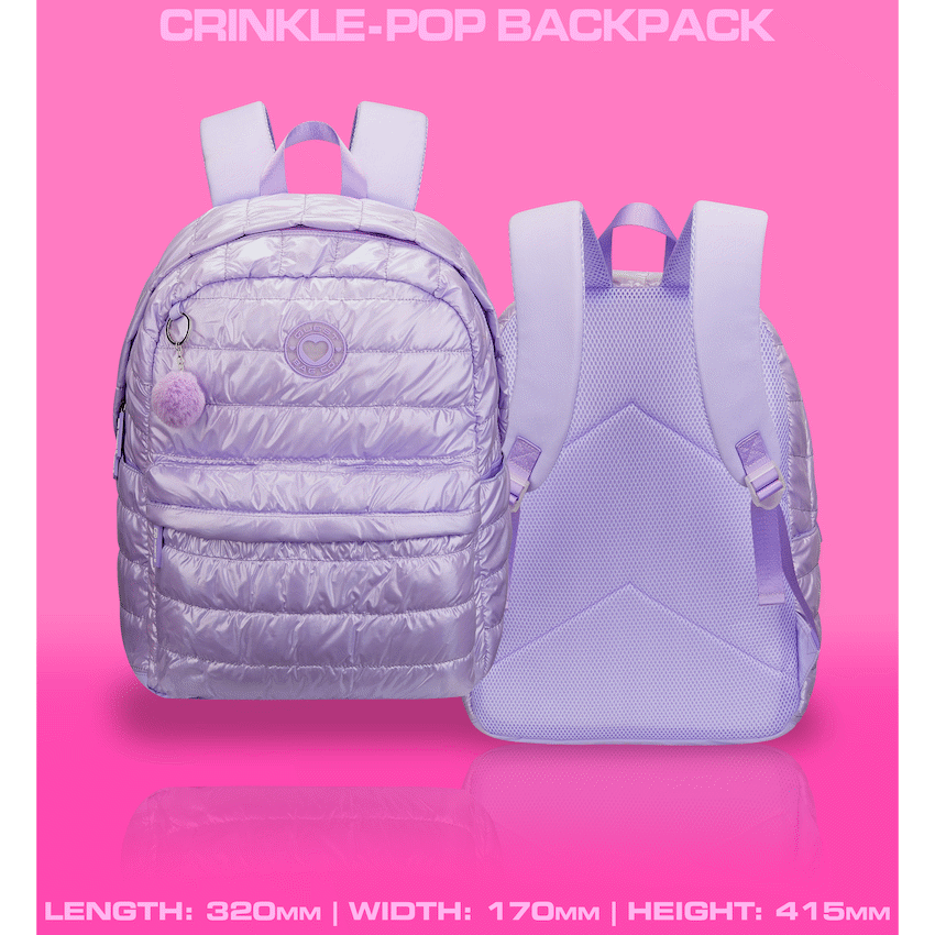 Quest Bags Quest Crinkle-Pop Backpack Lilac
