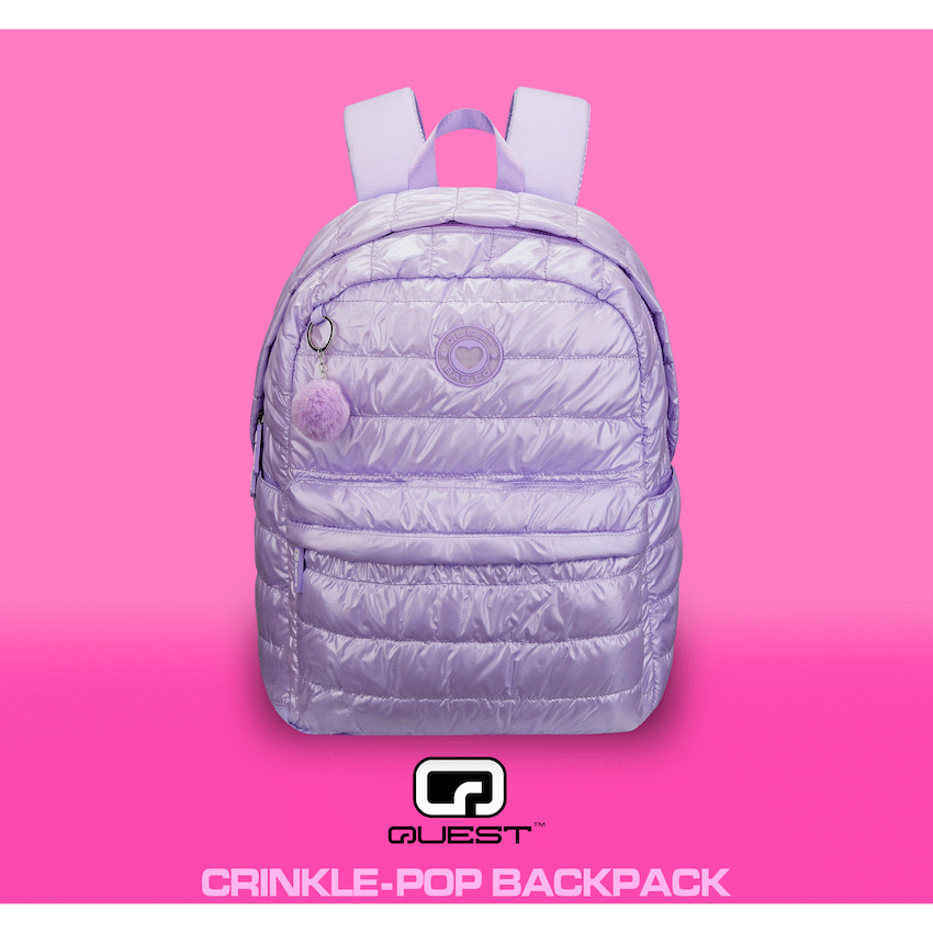 Quest Bags Quest Crinkle-Pop Backpack Lilac