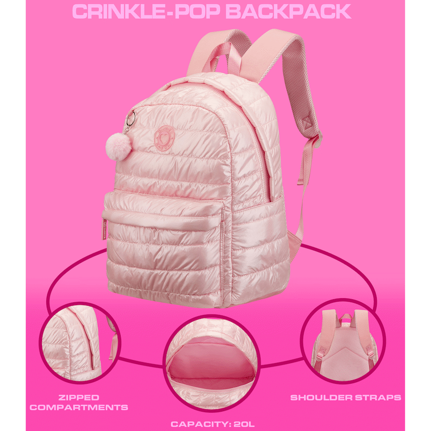 Quest Bags Quest Crinkle-Pop Backpack Pink