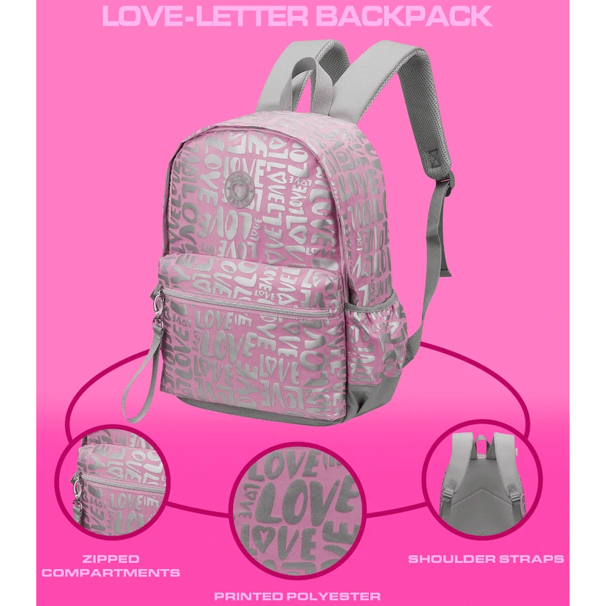 Quest Bags Quest Love-letter Backpack Pink