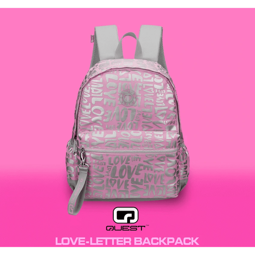 Quest Bags Quest Love-letter Backpack Pink