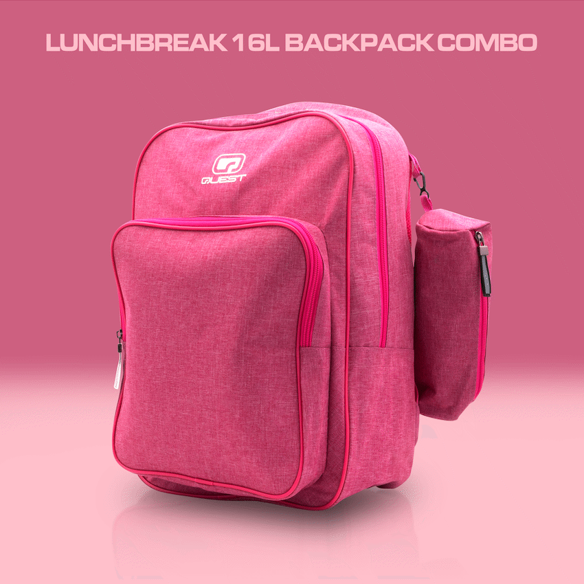 Quest Bags Quest Lunchbreak 16l Backpack Combo - Pink