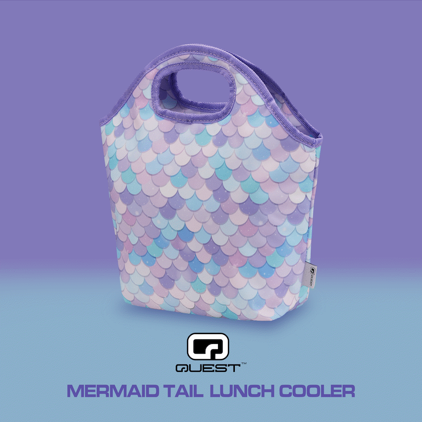 Quest Bags Quest Mermaid Tail Lunch Bag Lilac