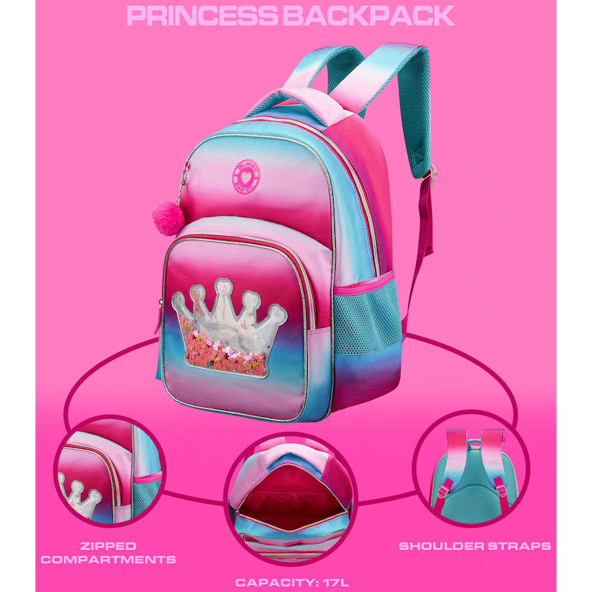 Quest Bags Quest princess Backpack Pink