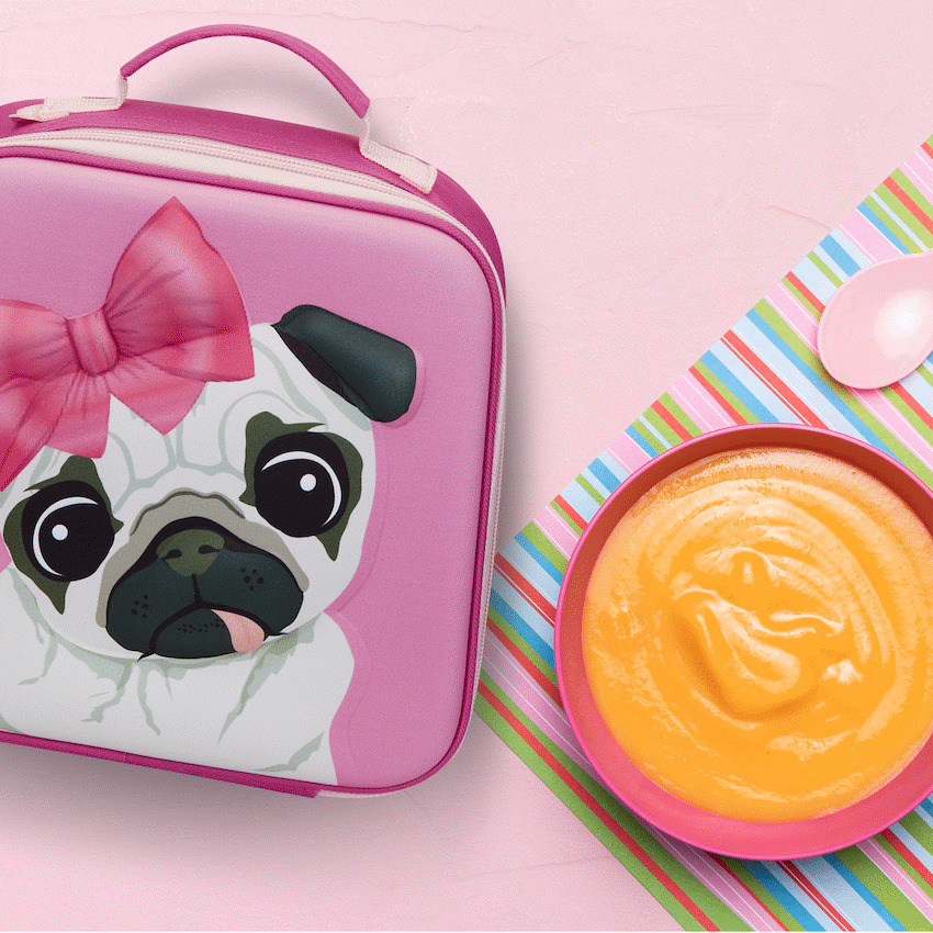 Quest Bags Quest Pug 3D EVA Lunch Bag - Pink