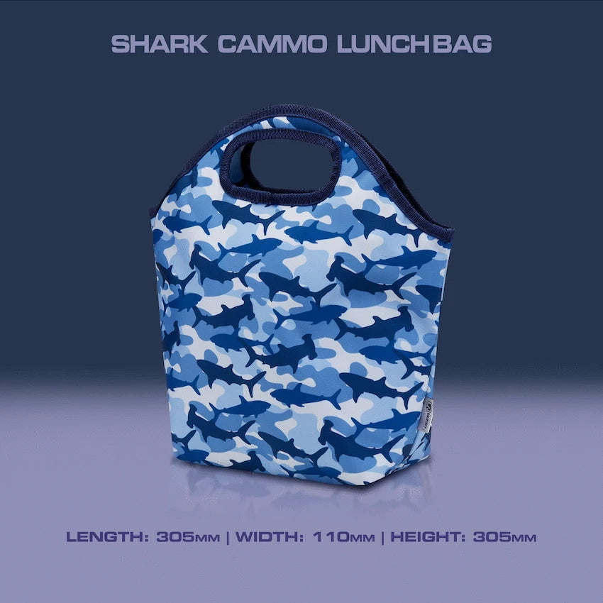 Quest Bags Quest Shark Cammo Lunch Bag Blue