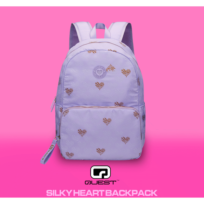 Quest Bags Quest Silky Heart Backpack Lilac