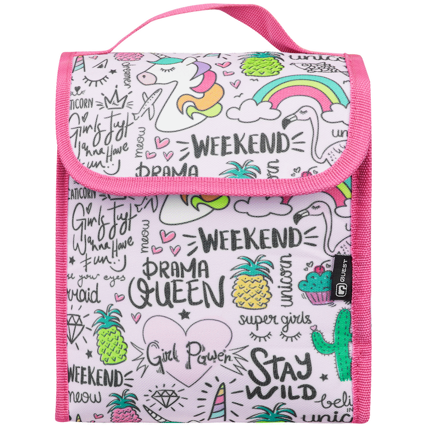 Quest Bags Quest Unicorn Weekend 4-Piece BTS Backpack Combo - Pink