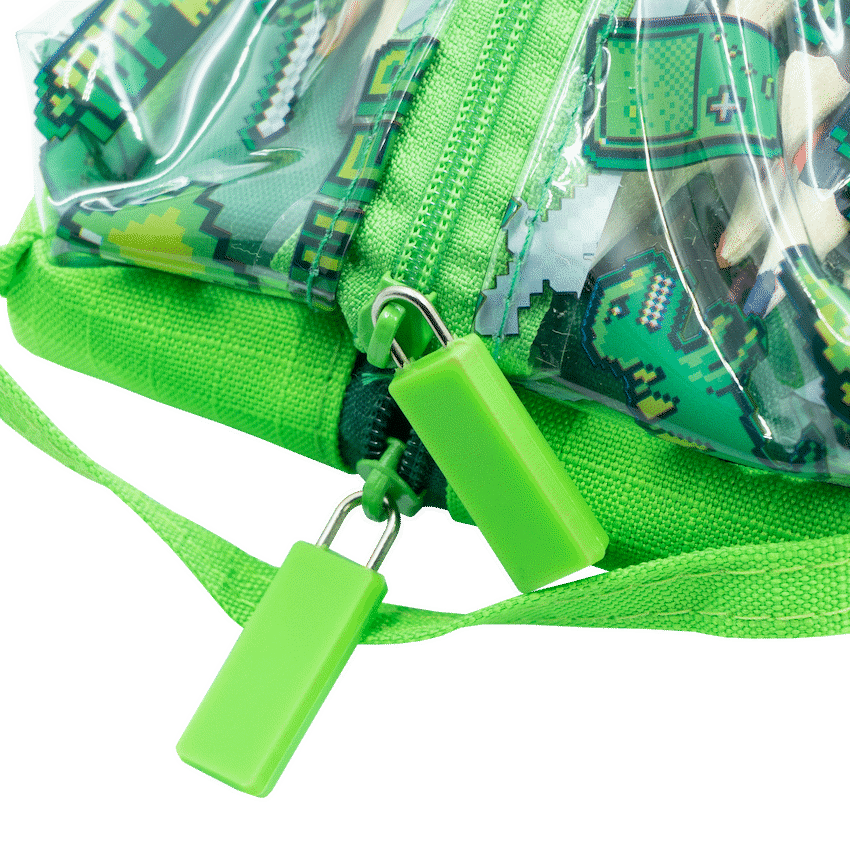 Quest Education and learning Quest Clear PVC Pencil Case - Gamer Green