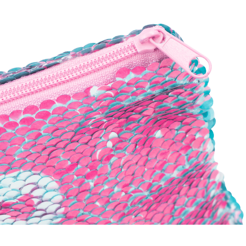 Quest Education and learning Quest Sequin Narwhale Pencil Case. Pink