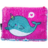 Quest Education and learning Quest Sequin Narwhale Pencil Case. Pink