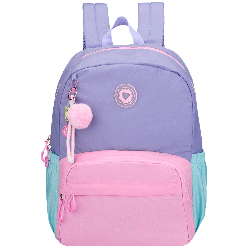 Quest Loop Love Pastel Colour Block Backpack Purple