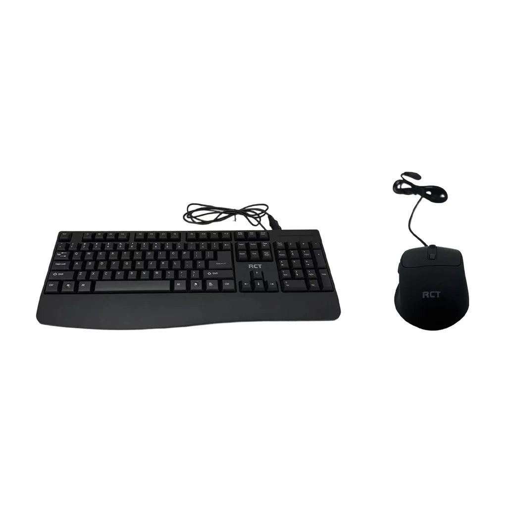 RCT Peripherals RCT Wireless Keyboard & Mouse Combo |104-Key Membrane Keyboard | AI Tool Key | Optical Mouse; 1000-3200 DPI