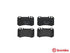 BREMBO Rear Brake Pad for Mercedes-Benz SL R230 & Mercedes-Benz CLS - P50061