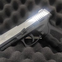 Retay PT23 Shiny Chrome Blank/Pepper Gun (Semi Auto|14+1|9mm PAK)