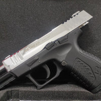 Retay XR Shiny Chrome Blank/Pepper Gun (Semi Auto|14+1|9mm PAK)