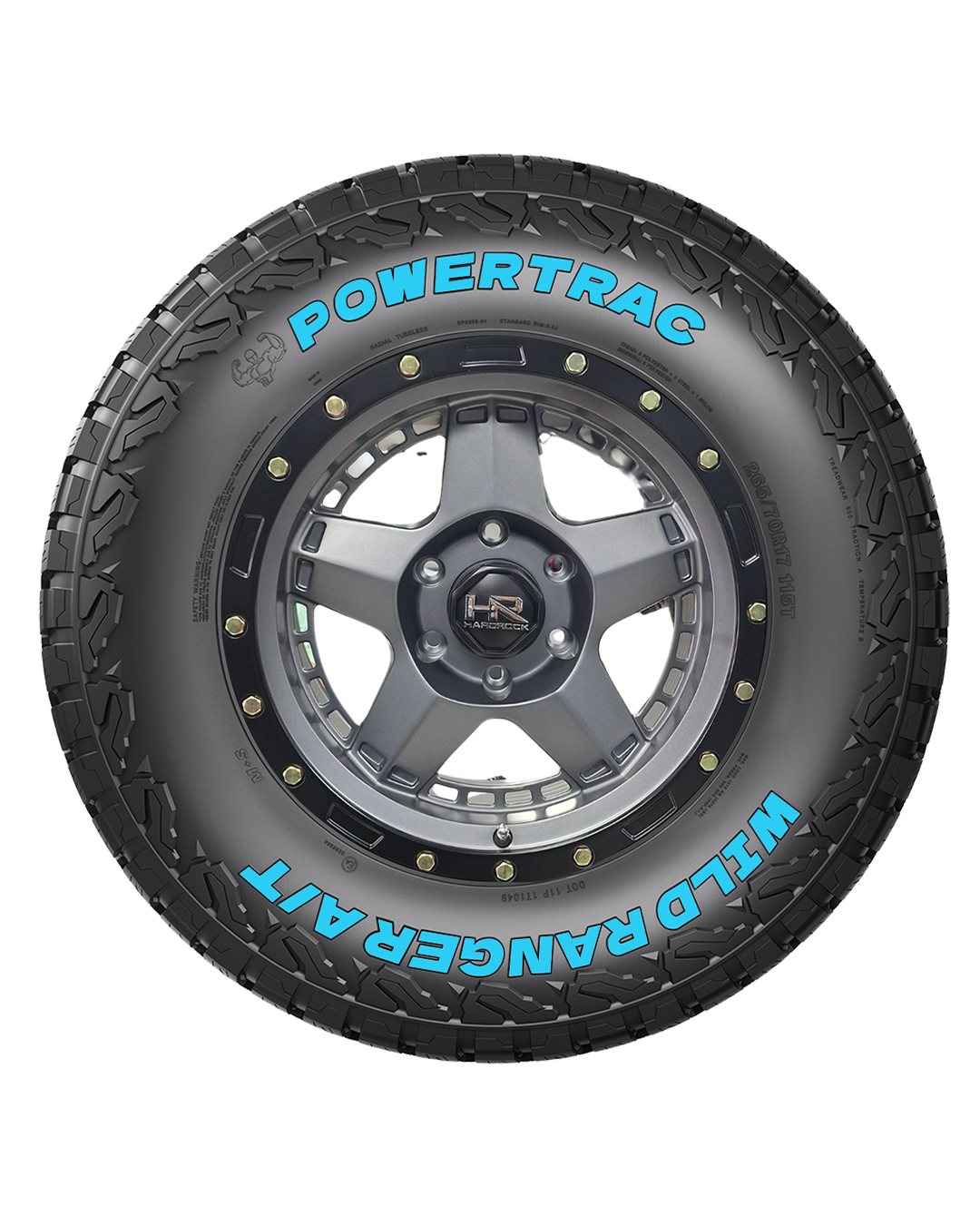6/139/17"/17X8.5J/ET-0 with 265/65R17 Powertrac Wildranger A/T 112S