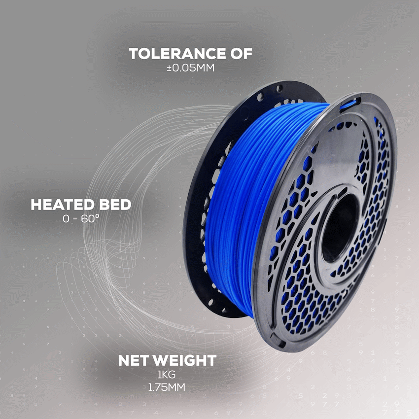 SA Filament Devices PLA Filament - Blue - 1kg, 1.75mm