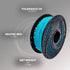 SA Filament Devices PLA Filament - Turquoise (1kg, 1.75mm)