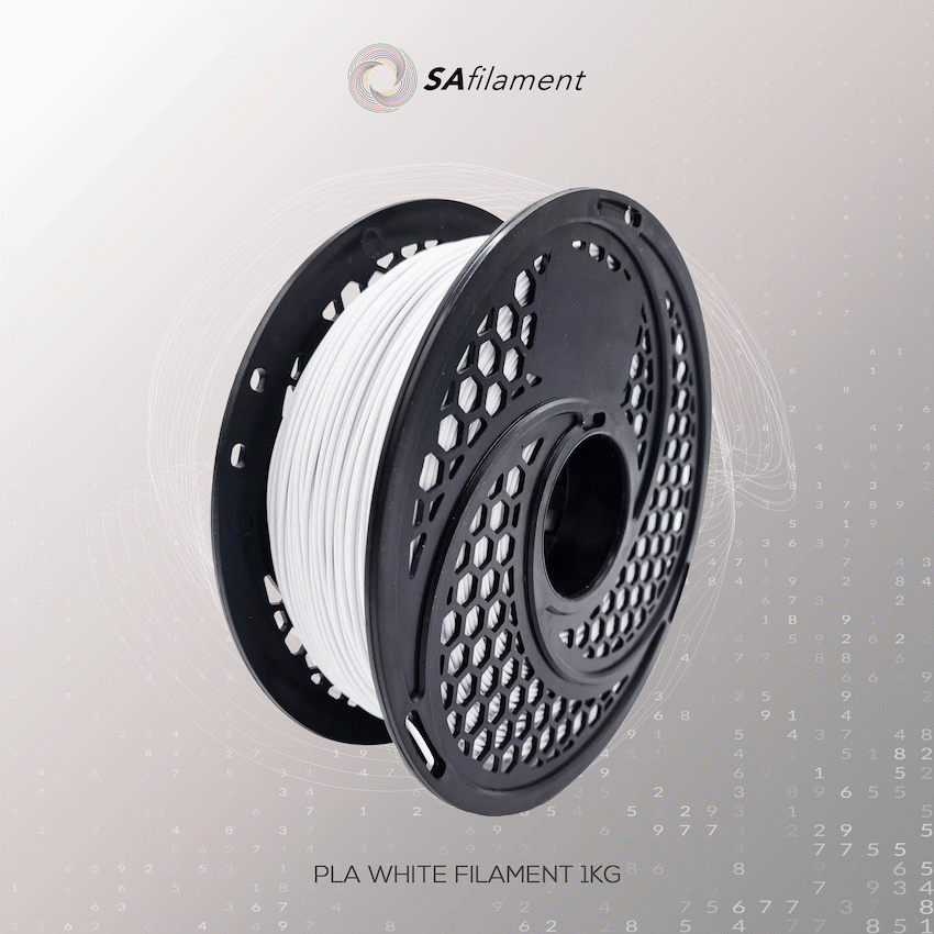 SA Filament Devices PLA White Filament 1kg, 1.75mm