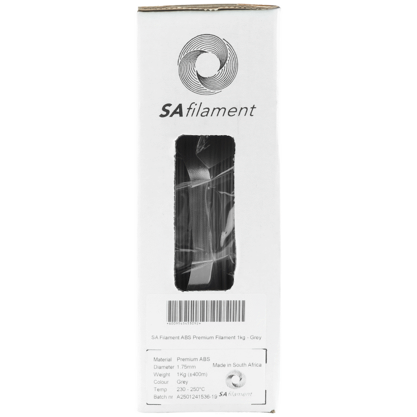 SA Filament Devices SA Filament ABS Premium Filament 1kg - Grey