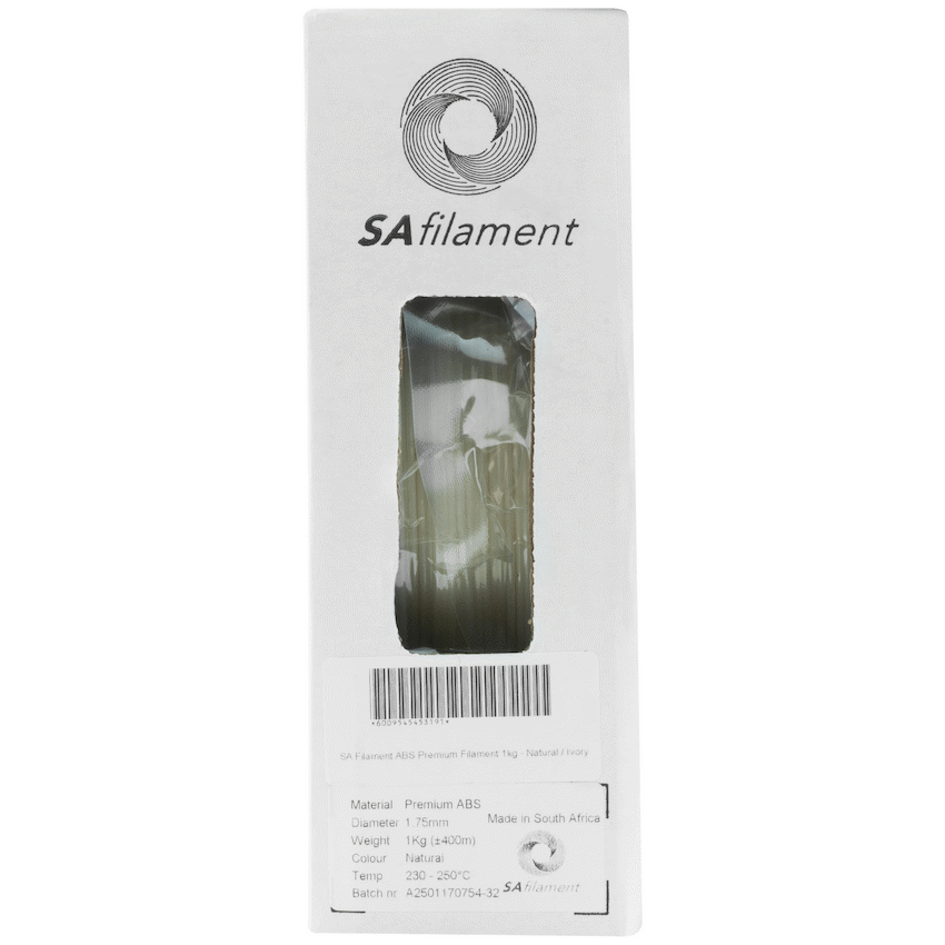 SA Filament Devices SA Filament ABS Premium Filament 1kg - Natural / Ivory