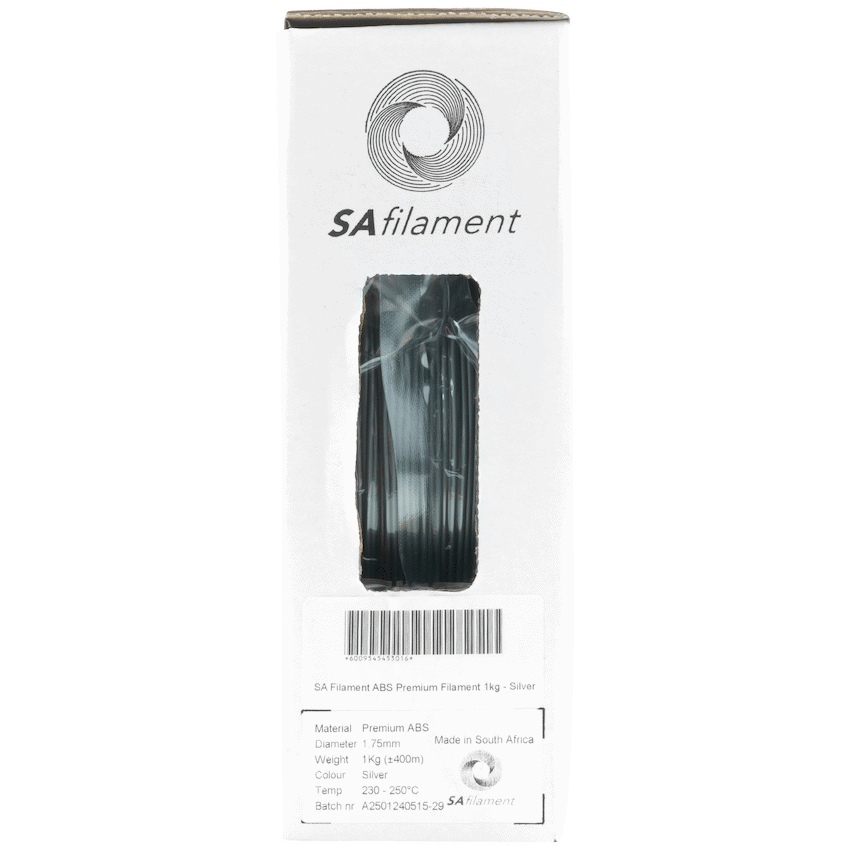 SA Filament Devices SA Filament ABS Premium Filament 1kg - Silver