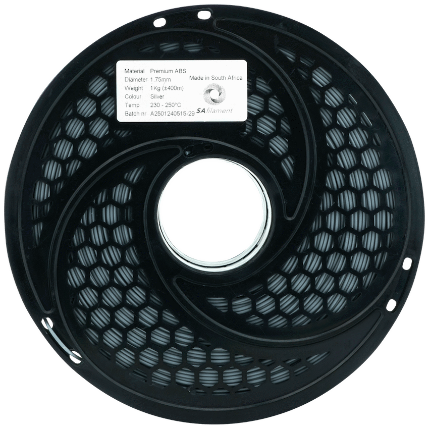 SA Filament Devices SA Filament ABS Premium Filament 1kg - Silver