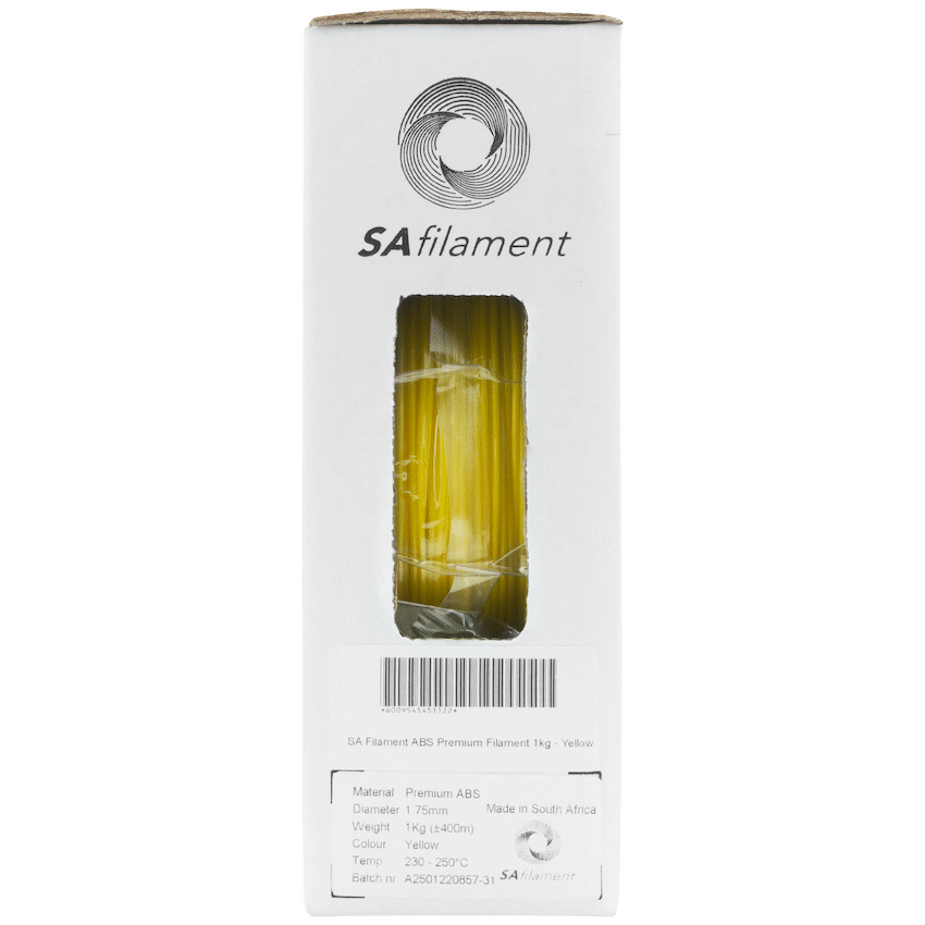 SA Filament Devices SA Filament ABS Premium Filament 1kg - Yellow