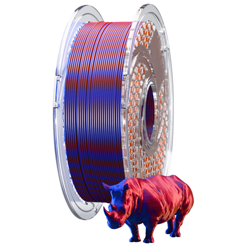 SA Filament Devices SA Filament Dual Silk PLA Filament 750g - Blue Blood