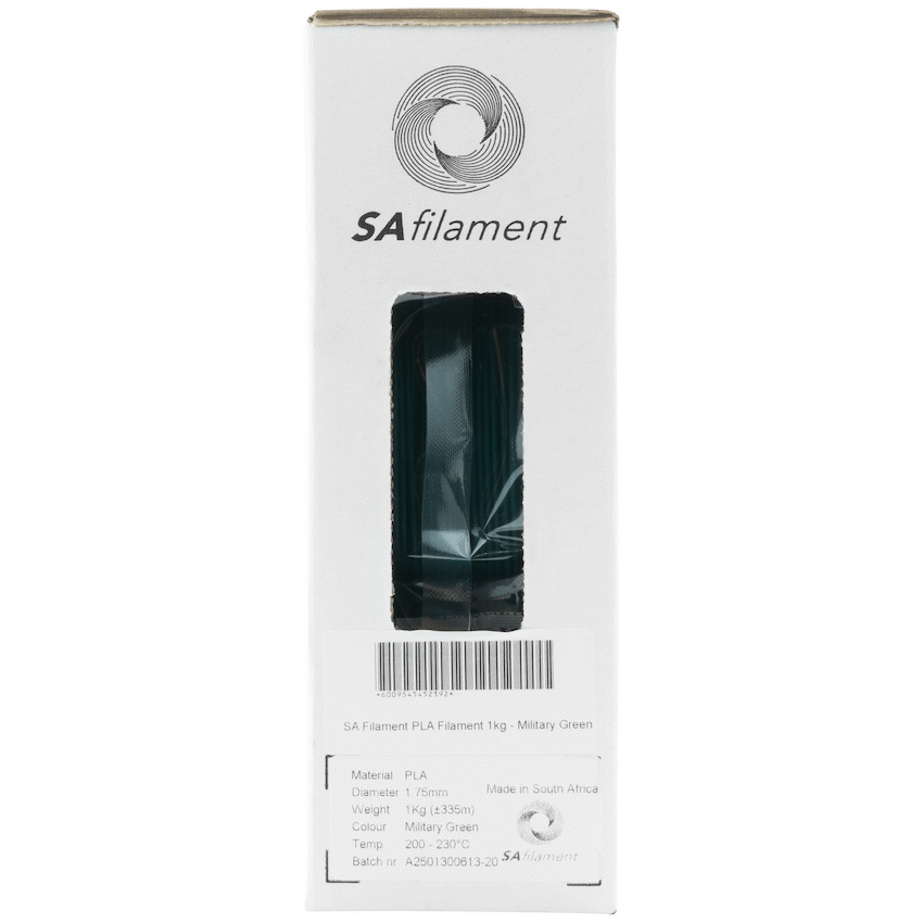 SA Filament Devices SA Filament PLA Filament 1kg - Military Green