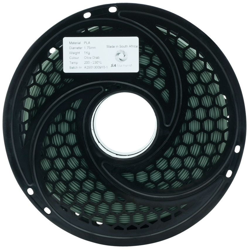 SA Filament Devices SA Filament PLA Filament 1kg - Olive Drab