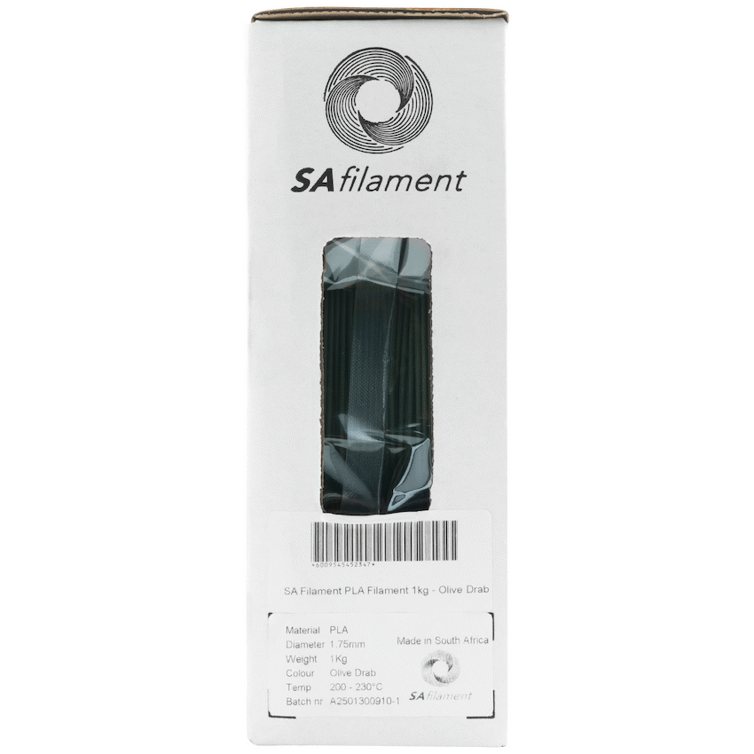 SA Filament Devices SA Filament PLA Filament 1kg - Olive Drab
