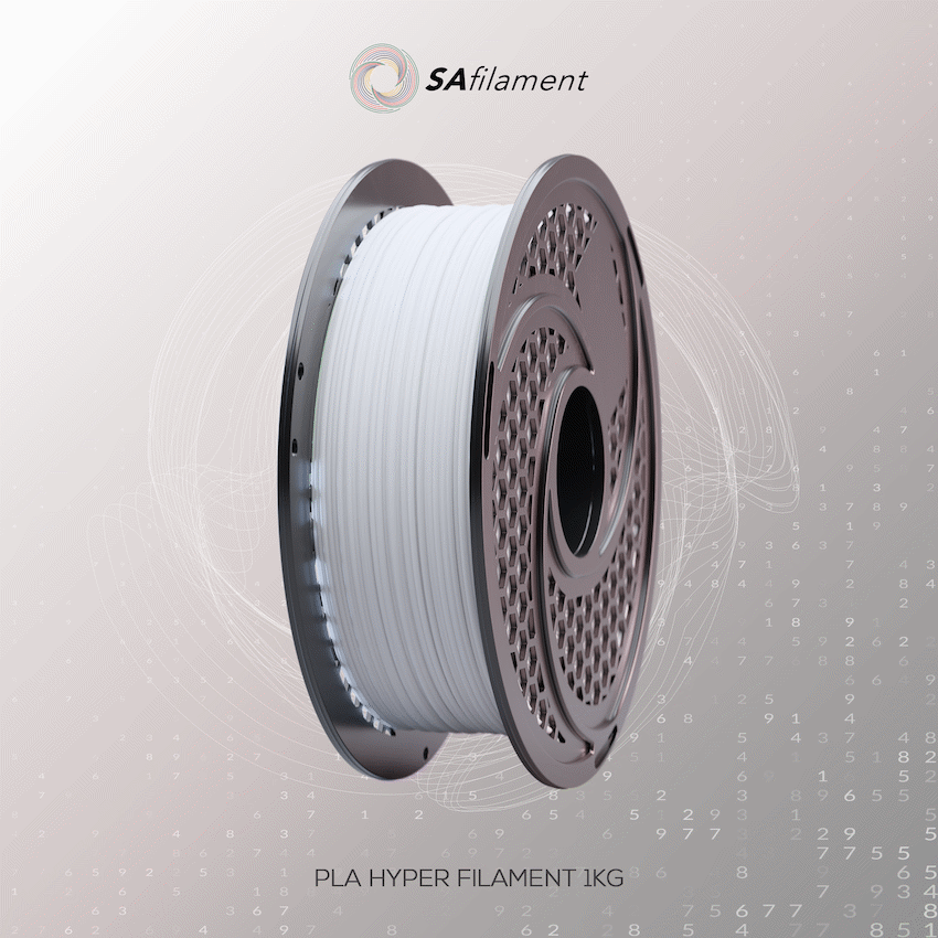 SA Filament Devices SA Filament PLA Hyper Filament 1kg - Cool White