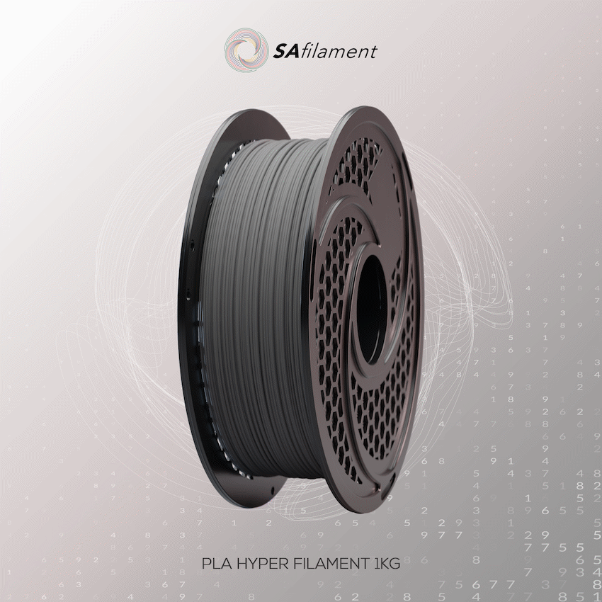 SA Filament Devices SA Filament PLA Hyper Filament 1kg - Grey